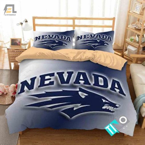 Ncaa Nevada Wolf Pack 3 Logo N 3D Duvet Cover Bedding Sets elitetrendwear 1