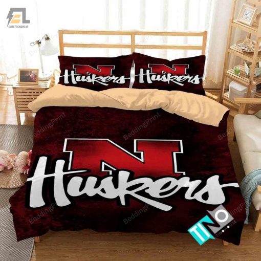 Ncaa Nebraska Cornhuskers 1 Logo D 3D Duvet Cover Bedding Sets elitetrendwear 1