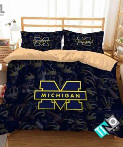 Ncaa Michigan Wolverines Logo Bedding Set Duvet Cover Pillow Cases elitetrendwear 1 1