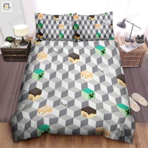 Minecraft Organic Bedding Set Duvet Cover Pillow Cases 02 elitetrendwear 1 1