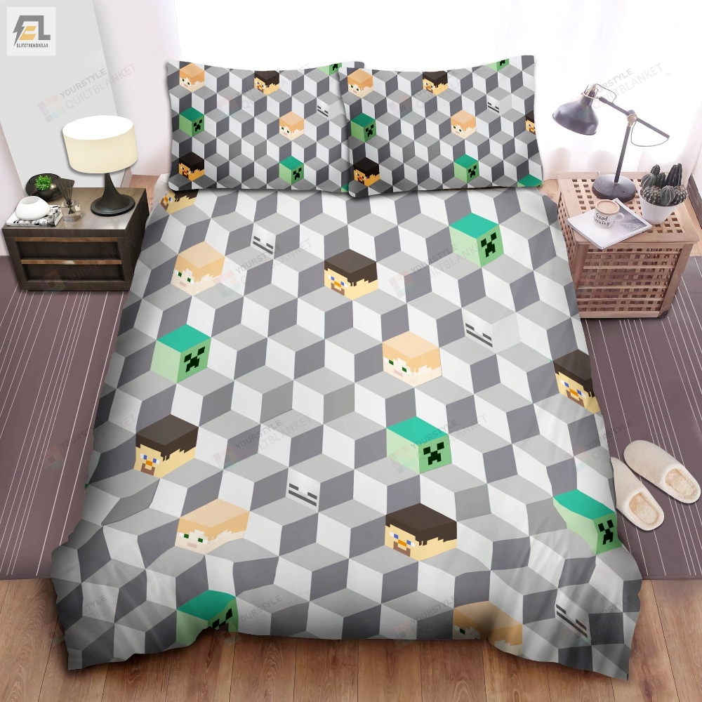 Minecraft Organic Bedding Set Duvet Cover  Pillow Cases 02 