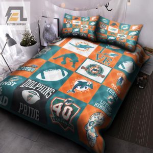 Miami Dolphins Bedding Set elitetrendwear 1 1