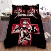 Metallica In Red Cross Sign Bed Sheet Duvet Cover Bedding Sets elitetrendwear 1