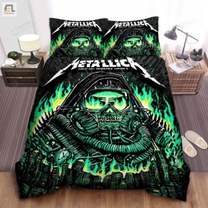 Metallica Glow In The Dark Bed Sheets Duvet Cover Bedding Sets elitetrendwear 1 1