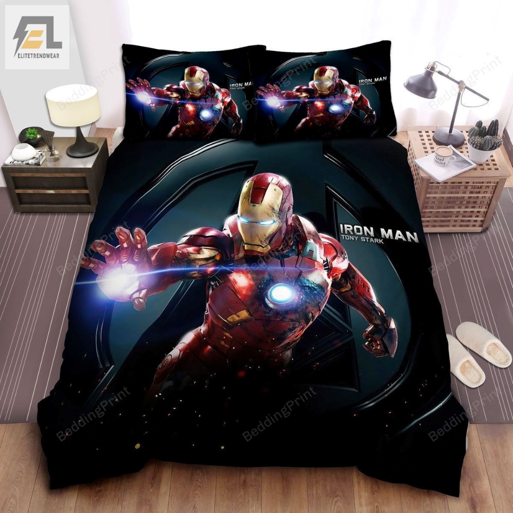 Marvel Iron Man In Damaged Suit Bed Sheets Duvet Cover Bedding Sets 