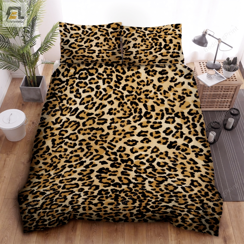 Luxury Leopard Print Bedding Set Bed Sheets Duvet Cover Bedding Sets 