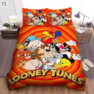 Looney Tunes Orange Bed Sheets Duvet Cover Bedding Sets elitetrendwear 1 1