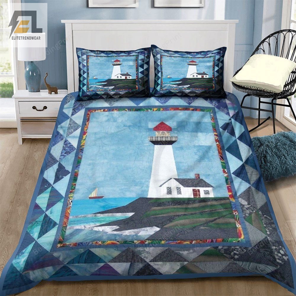 Limited Edition Lighthouse By The Sea Bedding Set Duvet Cover  Pillow Cases 