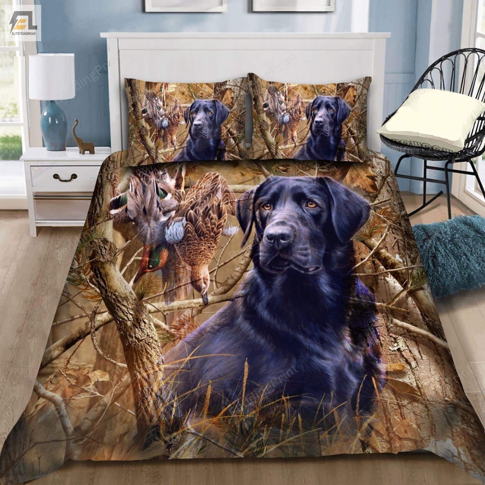 Labrador Hunting Bed Sheets Duvet Cover Bedding Sets 