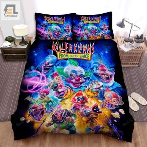 Killer Klowns From Outer Space Movie Poster Iv Photo Bed Sheets Duvet Cover Bedding Sets elitetrendwear 1 1