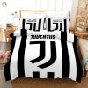 Juventus Soccer Club 3D Logo Duvet Cover Bedding Set elitetrendwear 1