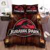 Jurassic Park Movie Logo Film Ii Image Bed Sheets Spread Comforter Duvet Cover Bedding Sets elitetrendwear 1
