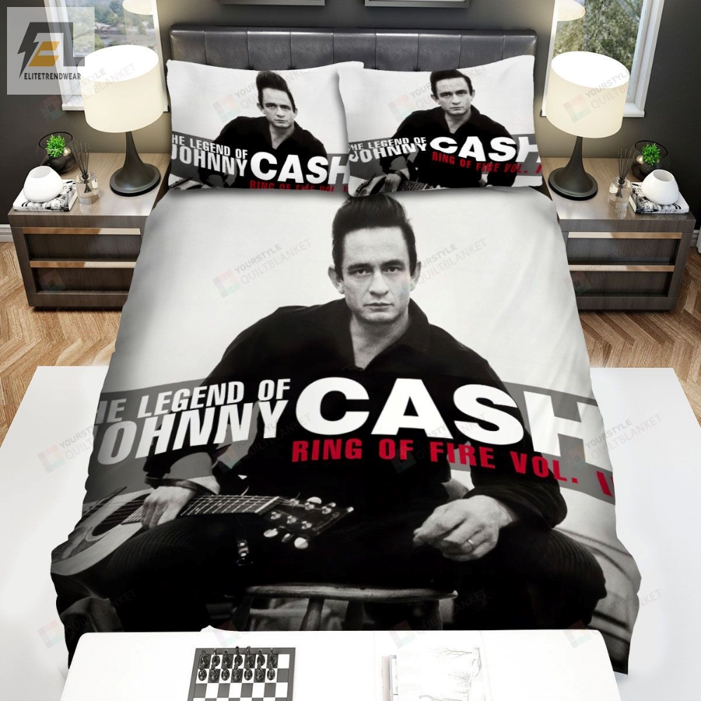 Johnny Cash Ring Of Fire Vol 2 Album Cover Bed Sheets Duvet Cover Bedding Sets 