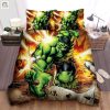 Incredible Hulk Bed Sheets Duvet Cover Bedding Sets elitetrendwear 1