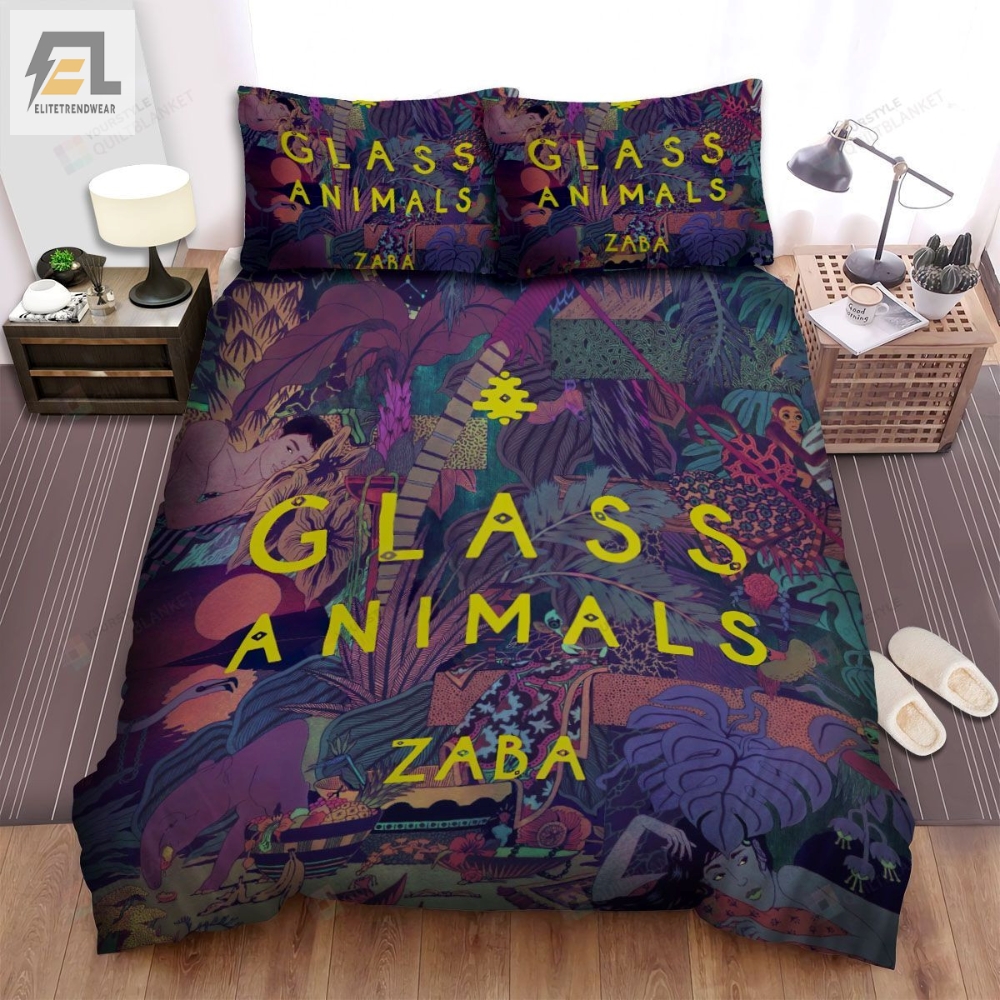 Glass Animals Zaba Album Cover Bed Sheets Spread Comforter Duvet Cover Bedding Sets 