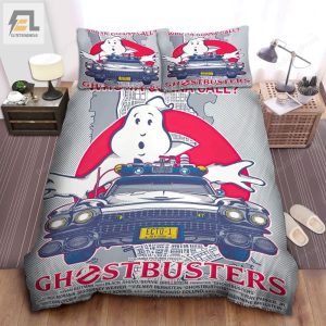 Ghostbusters Who Ya Gonna Call Bed Sheets Duvet Cover Bedding Set elitetrendwear 1 1