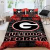 Georgia Bulldogs Bedding Set Sleepy Duvet Cover Pillow Cases elitetrendwear 1