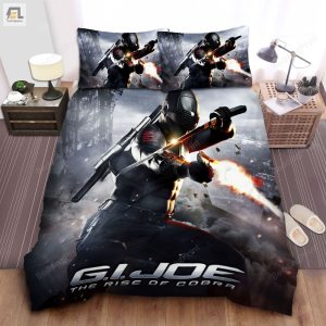 G.I. Joe The Rise Of Cobra Movie Snakeeyes Poster Bed Sheets Duvet Cover Bedding Sets elitetrendwear 1 1