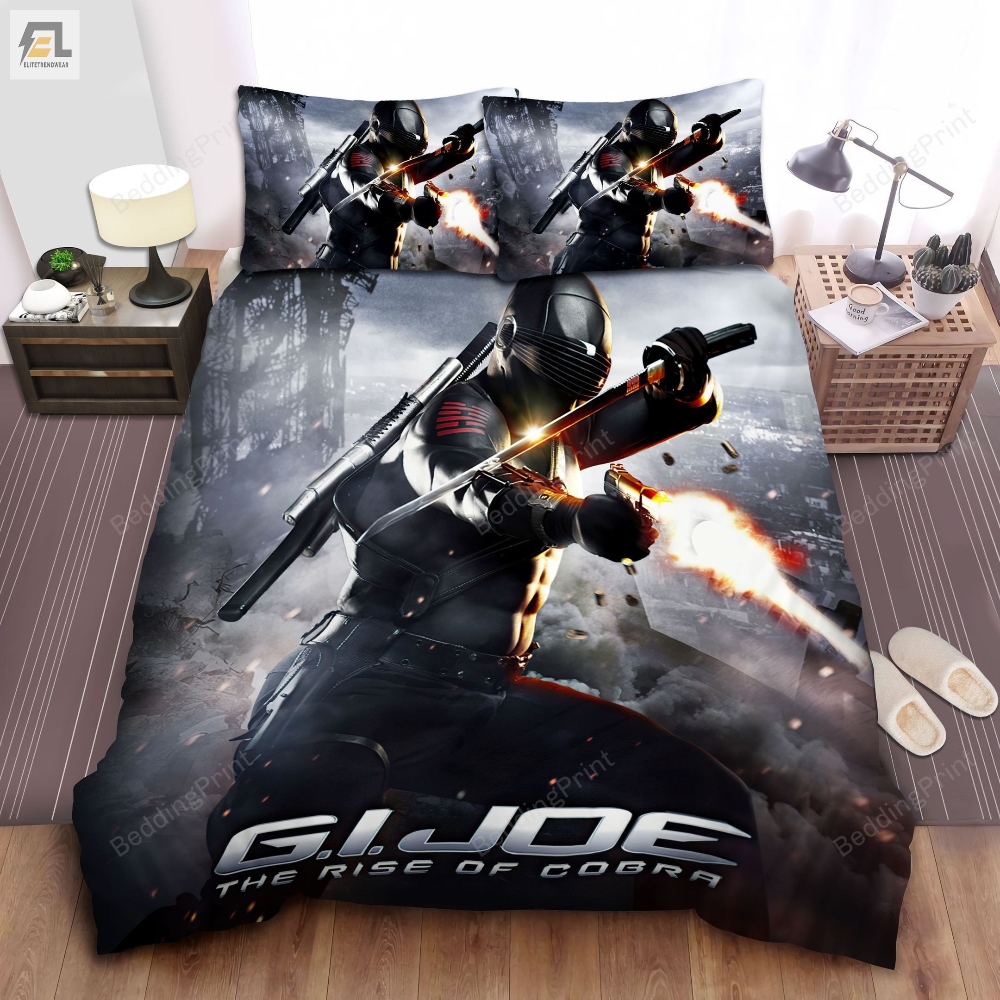 G.I. Joe The Rise Of Cobra Movie Snakeeyes Poster Bed Sheets Duvet Cover Bedding Sets 