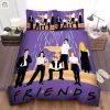 Friends Characters And The Iconic Water Fountain Art Bed Sheets Spread Comforter Duvet Cover Bedding Sets elitetrendwear 1