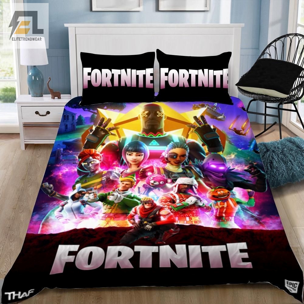 Fortnite Gamer Bedding Set Duvet Cover Pillowcases 