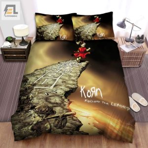 Follow The Leader Korn Issues Bed Sheets Duvet Cover Bedding Sets elitetrendwear 1 1