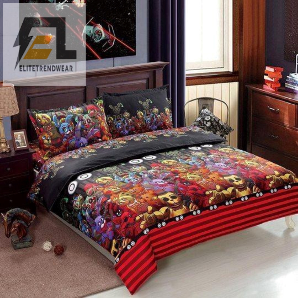 Five Nights At Freddy Colorful Bedding Set Dup 