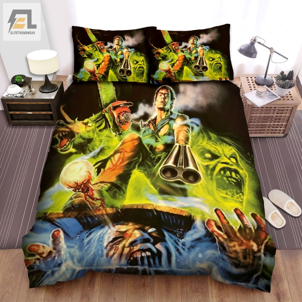 Evil Dead Ii Movie Poster 2 Bed Sheets Spread Comforter Duvet Cover Bedding Sets 