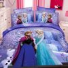 Elsa And Anna Frozen Cartoon Bedding Duvet Set elitetrendwear 1