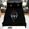 Elder Scrolls Skyrim Logo Bed Sheets Duvet Cover Bedding Sets elitetrendwear 1
