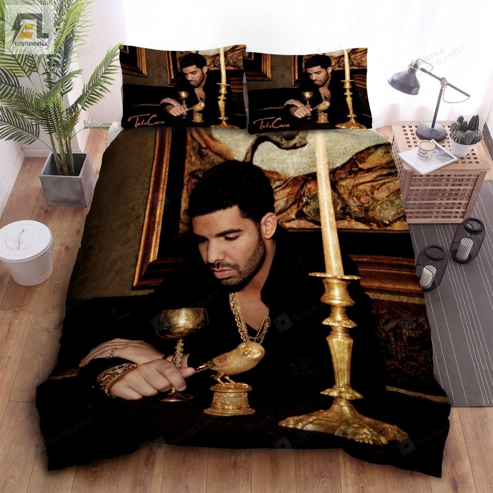 Drake Take Care Album Art Cover Bed Sheets Spread Duvet Cover Bedding Sets 