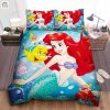 Disney Princess Ariel Surrounded By Her Friends Bed Sheet Duvet Cover Bedding Sets elitetrendwear 1