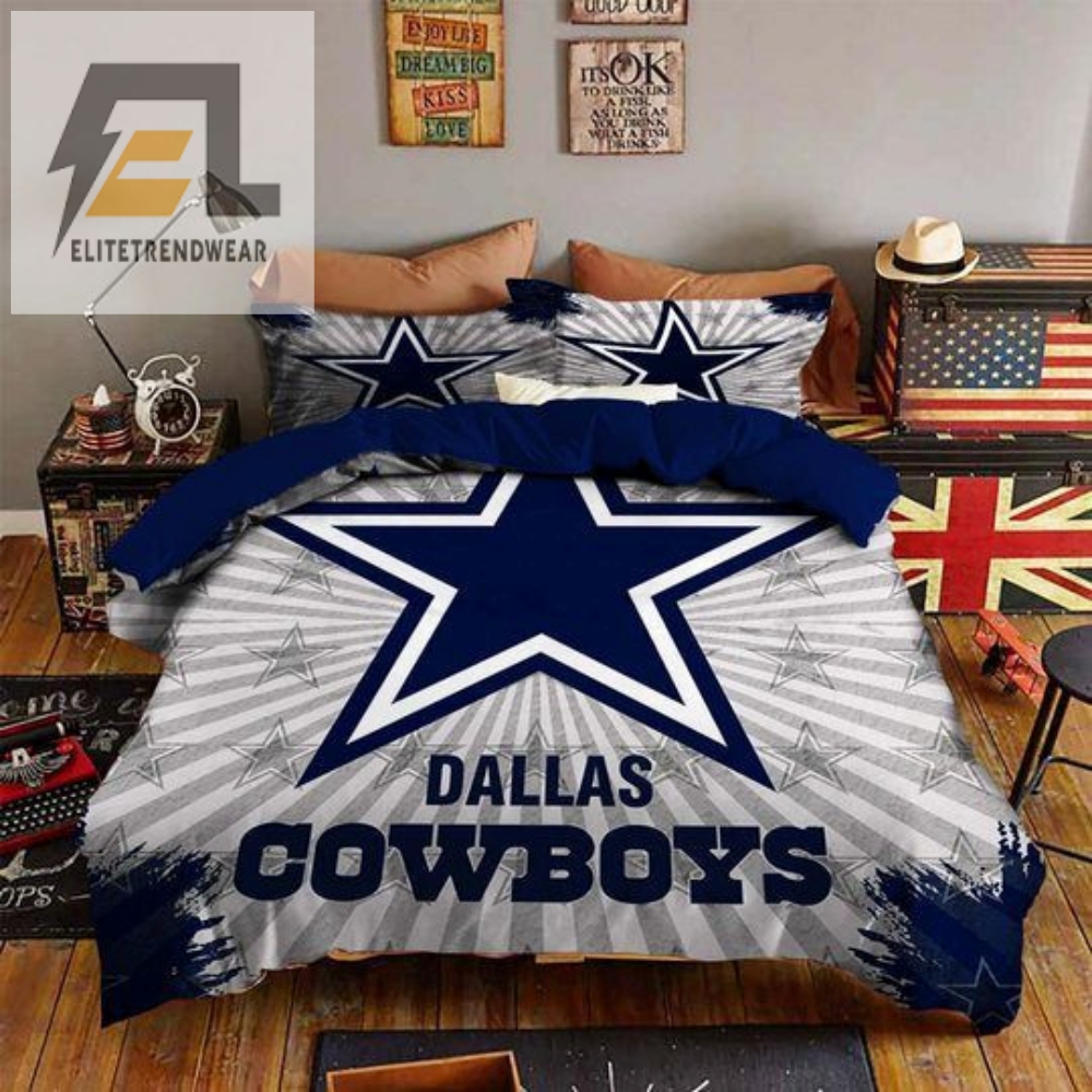 Dallas Cowboys Star Logo Bedding Set Duvet Cover  Pillow Cases 
