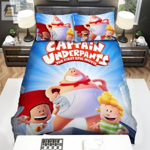 Captain Underpants Characters Bed Sheets Duvet Cover Bedding Sets elitetrendwear 1 1