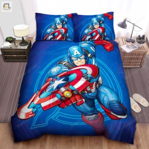 Captain America Comic Bed Sheets Duvet Cover Bedding Sets elitetrendwear 1 1