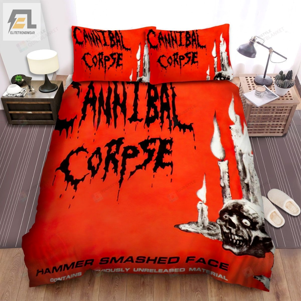 Cannibal Corpse Hammer Smashed Face Single Art Cover Bed Sheets Spread Comforter Duvet Cover Bedding Sets 