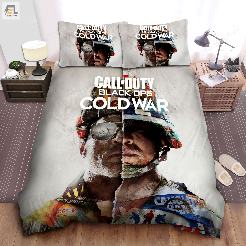 Call Of Duty  Cold War Two Sides Bed Sheets Duvet Cover Bedding Sets 