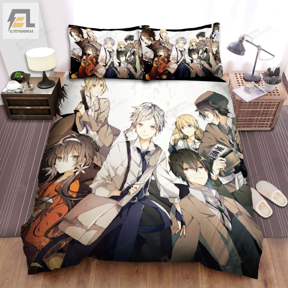 Bungou Stray Dogs Detective Manga Anime Bed Sheets Spread Comforter Duvet Cover Bedding Sets 