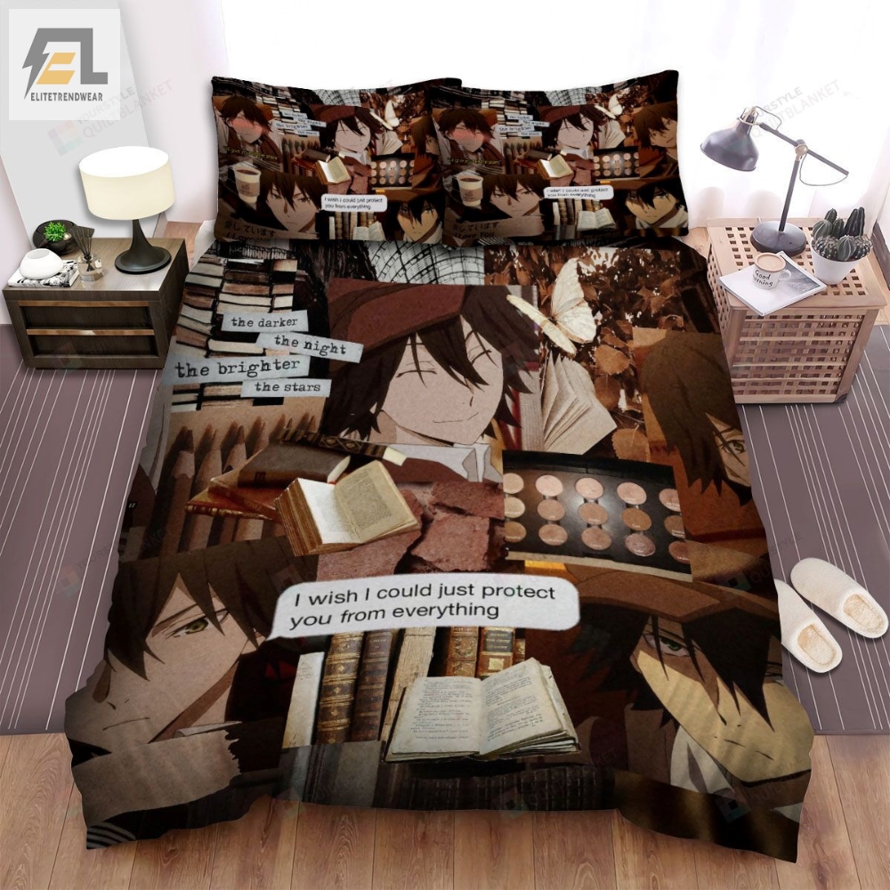 Bungou Stray Dogs Anime Manga Ranpo Edogawa Bed Sheets Spread Comforter Duvet Cover Bedding Sets 