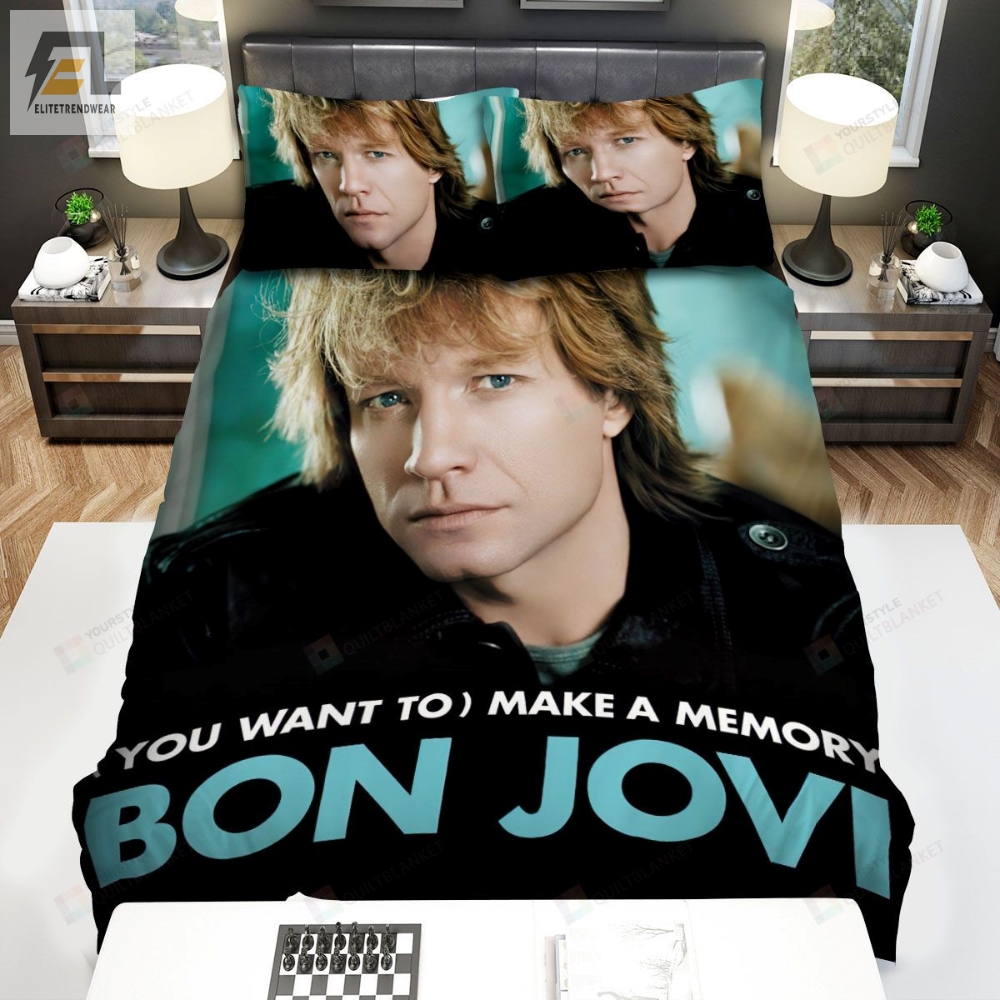 Bon Jovi Cover Single You Want To Make A Memory Bed Sheets Spread Comforter Duvet Cover Bedding Sets 