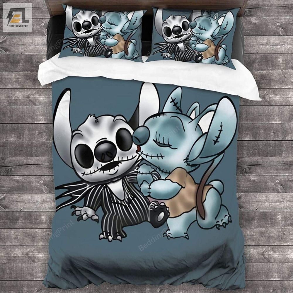 Bl Stitch And Angel Nightmare Before Xmas Bedding Set 