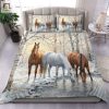 Beautiful Horse In The Winter Bedding Set Bed Sheet Duvet Cover Bedding Sets elitetrendwear 1