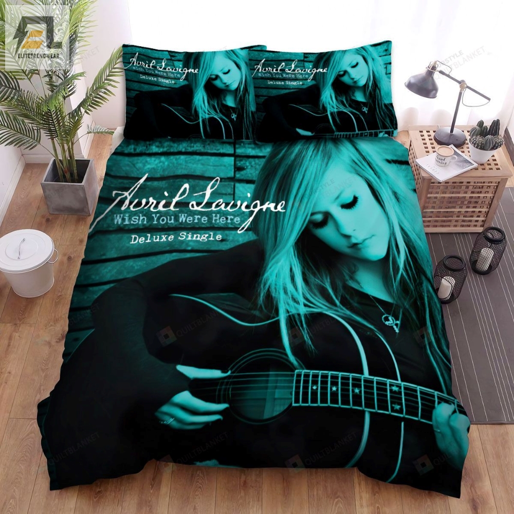 Avril Lavigne Wish You Were Here Single Art Cover Bed Sheets Spread Duvet Cover Bedding Sets 