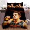 Atlanta Hawks Trae Young Celebrating Photo Bed Sheet Spread Comforter Duvet Cover Bedding Sets elitetrendwear 1