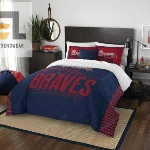 Atlanta Braves Halloween And Christmas Customize Duvet Cover Bedding Set elitetrendwear 1 1