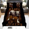 Alice In Chains Dog Poster Bed Sheets Spread Comforter Duvet Cover Bedding Sets elitetrendwear 1