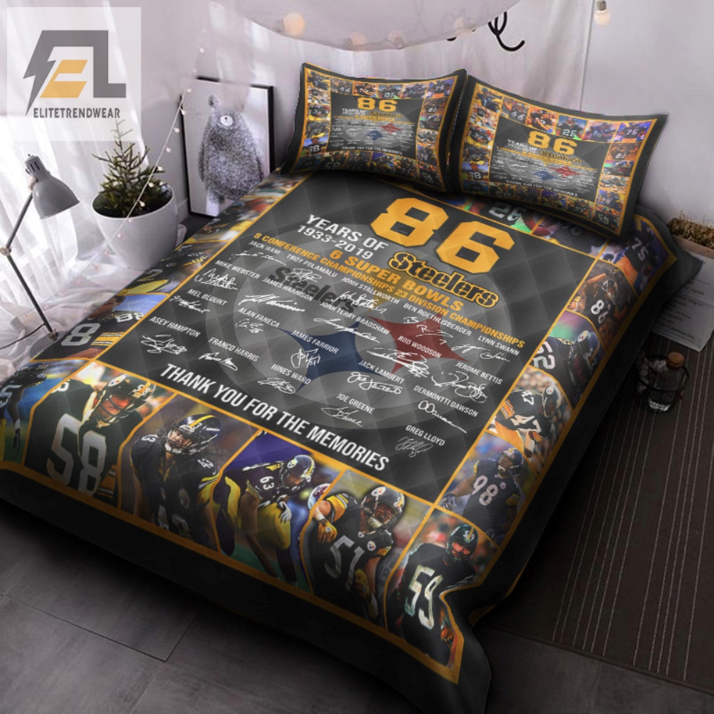 86Th Pittsburgh Steelers Bedding Set 