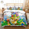 3D Super Mario 3D World Duvet Cover Bedding Set elitetrendwear 1