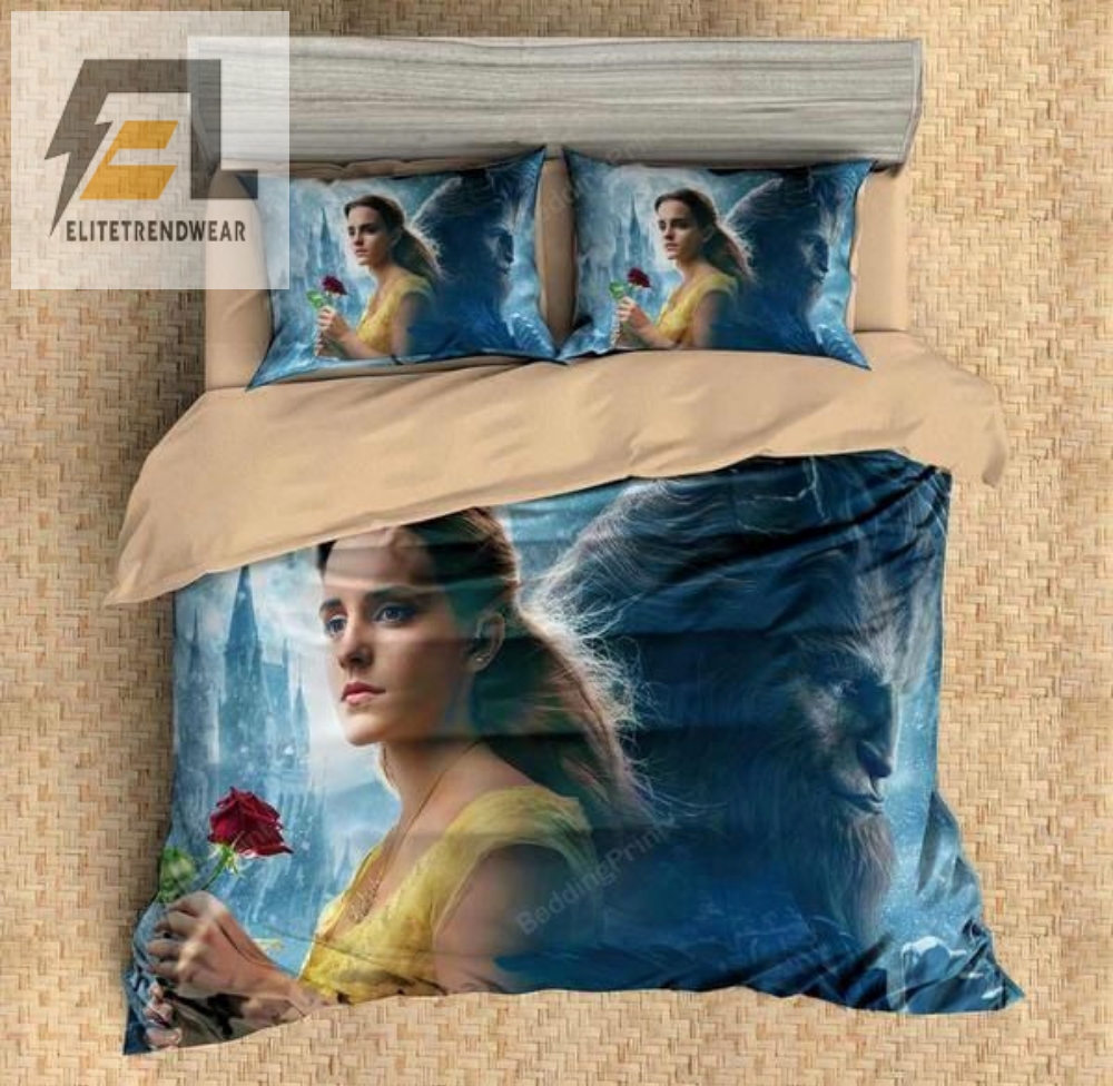 3D Printed Beauty And The Beast Musical Romantic Movie Bedding Set Duvet Cover  Pillow Cases 