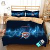 3D Nba Oklahoma City Thunder Logo Basketball Bedding Set Duvet Cover Pillow Cases elitetrendwear 1